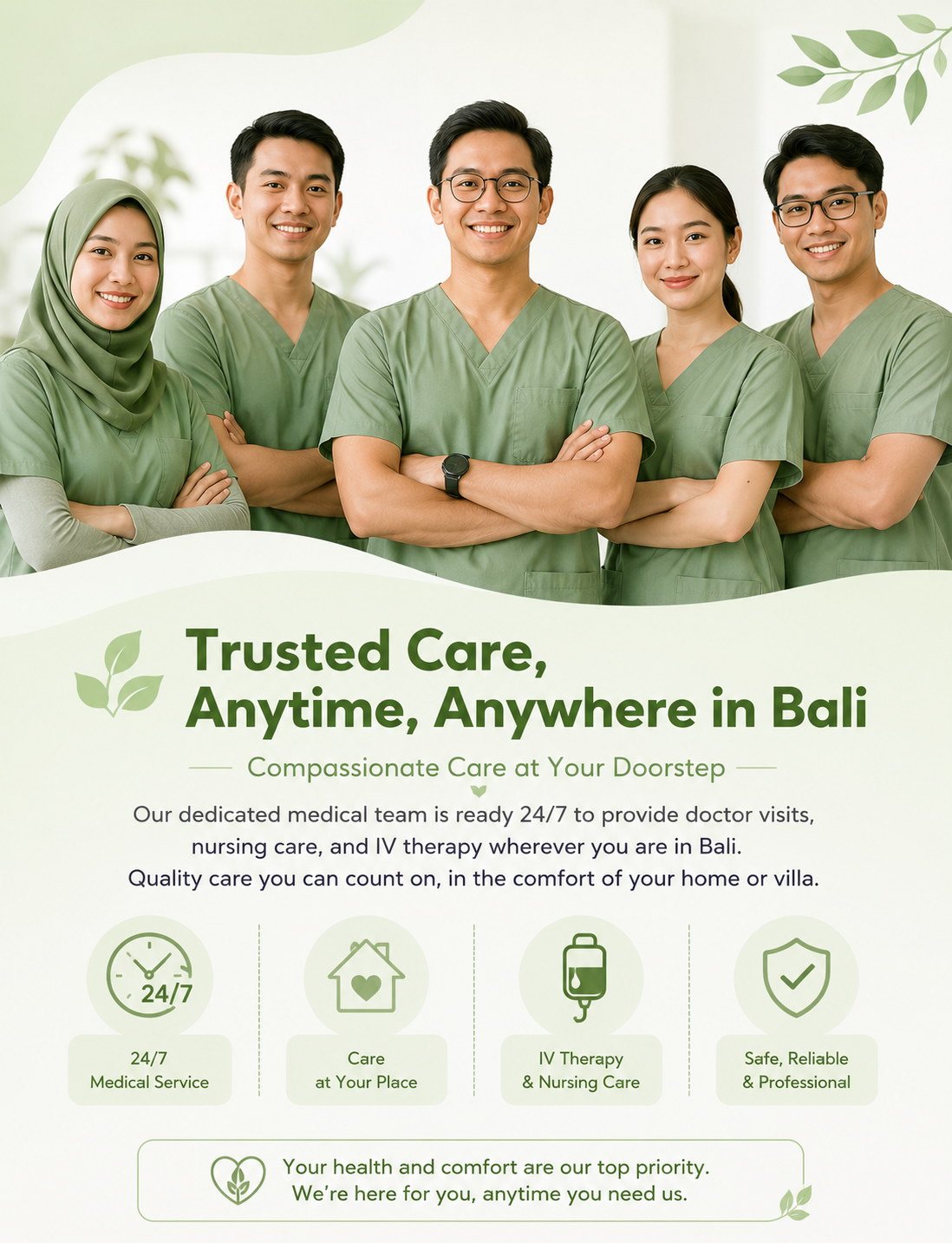 Trusted care anytime anywhere in Bali